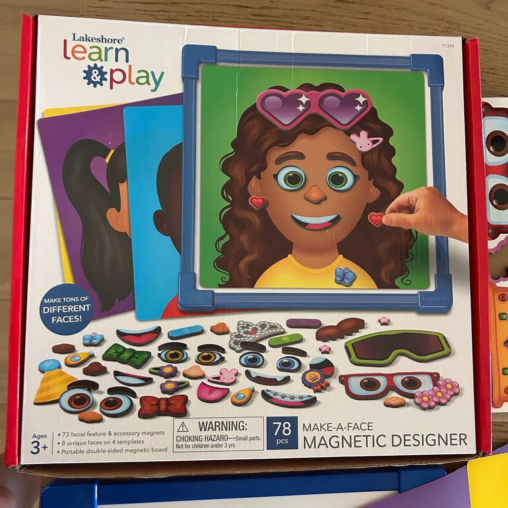 Lakeshore Make-A-Face Magnetic Designer Kids Educational Activitity